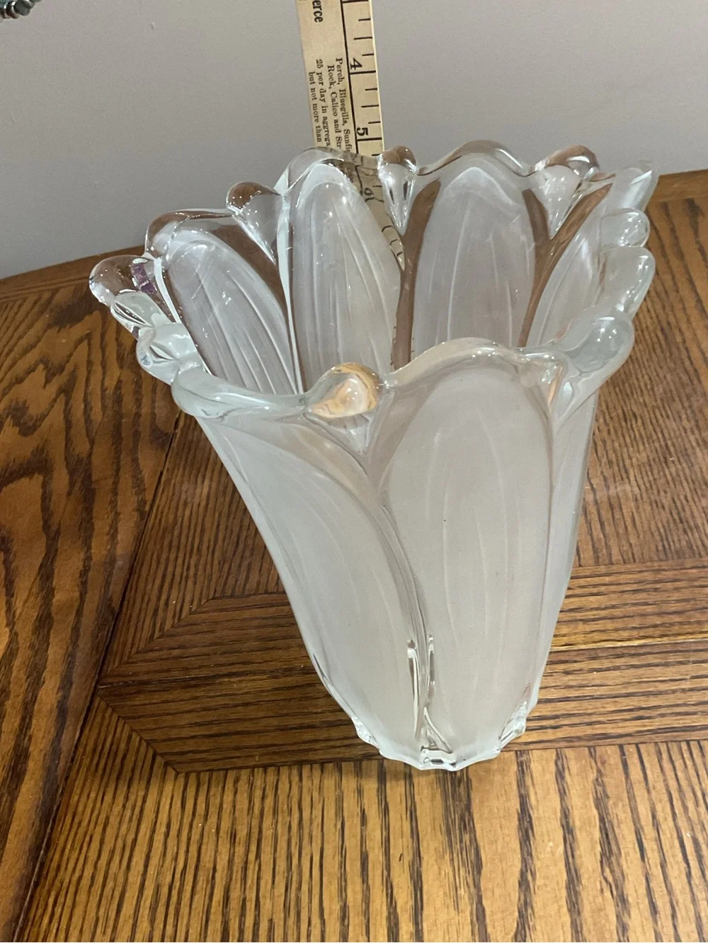 Mikasa glass vase
